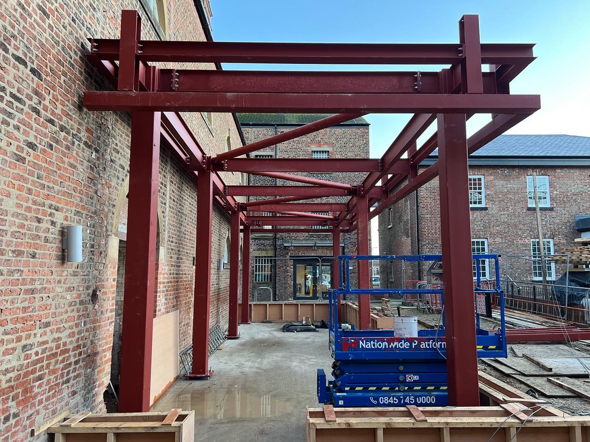 Two frames now installed at the old Treadmills prison site in Northallerton!

For any structural steelwork requirements please get in touch:

✉️ sales@langtonsltd.co.uk
📞 01609 772103

#fabrication #construction #northallerton #northyorkshire #langtons