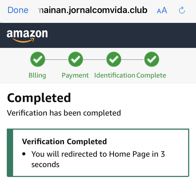 BushidoToken's tweet photo. Amazon UK #Phishing emails 🔎

Embedded URL:
linkedin[.]com/slink?code=

Redirector:
pembawakarung[.]sinterklass[.]site

Landing Page:
hanyapermainan[.]jornalcomvida[.]club

Collects:
Account Creds
Card &amp; Account Number
Home Address
Mother’s Maiden Name
Driver’s License Number https://t.co/67BgirHPkO