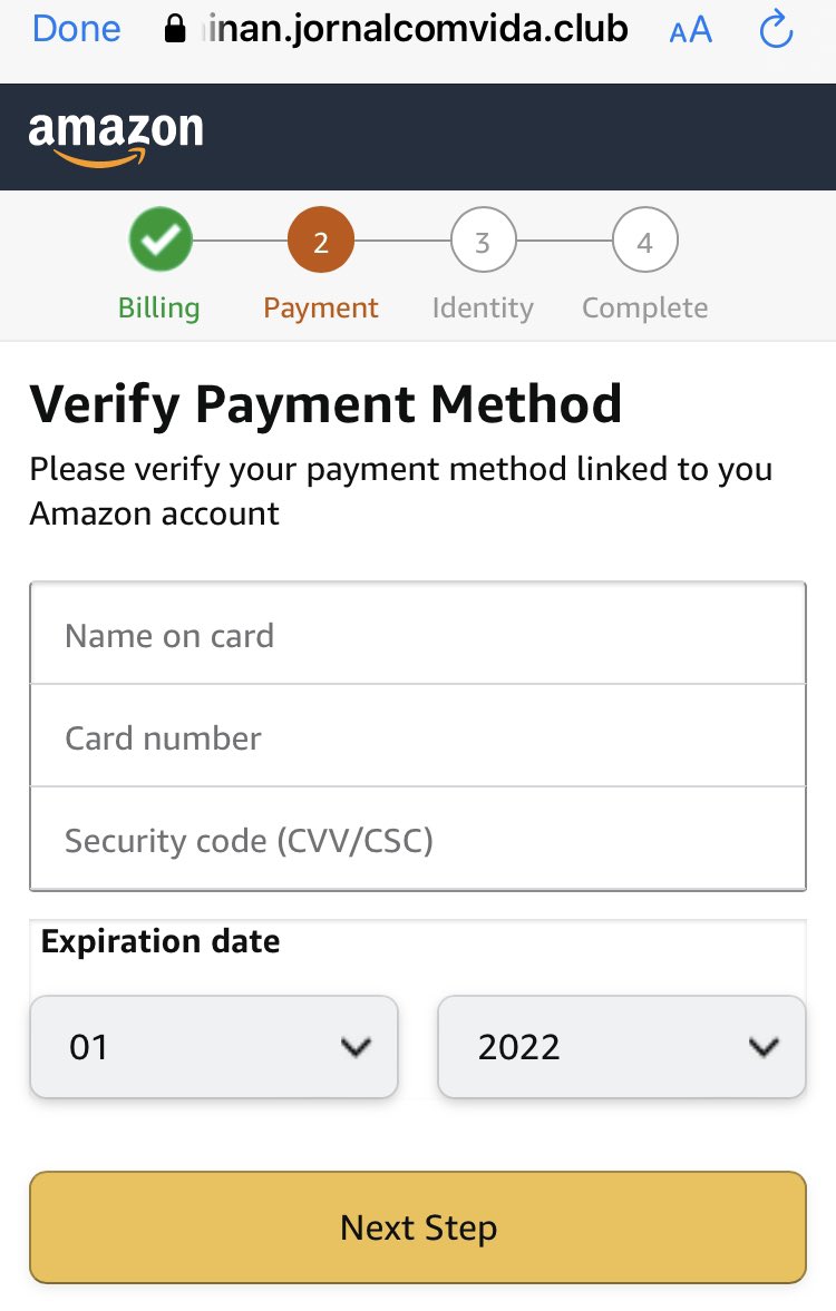 BushidoToken's tweet photo. Amazon UK #Phishing emails 🔎

Embedded URL:
linkedin[.]com/slink?code=

Redirector:
pembawakarung[.]sinterklass[.]site

Landing Page:
hanyapermainan[.]jornalcomvida[.]club

Collects:
Account Creds
Card &amp; Account Number
Home Address
Mother’s Maiden Name
Driver’s License Number https://t.co/67BgirHPkO