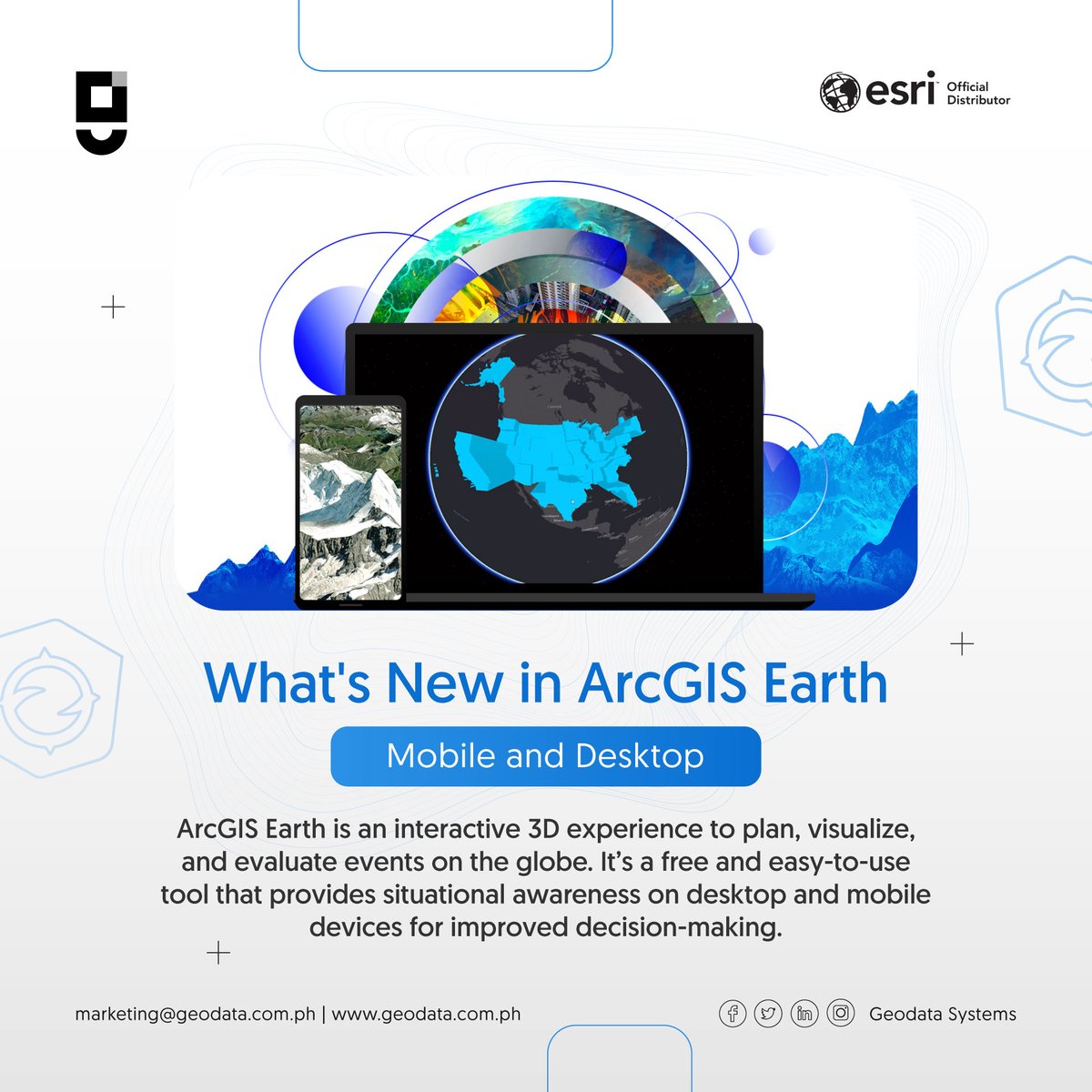 Geodata_Systems's tweet photo. Esri's ArcGIS Earth team has closed out 2022 strong with the release of new versions for mobile and desktop. These updates are packed with exciting and highly anticipated features and enhancements. #TechTrendsTuesday
See more from this update: https://t.co/lZQjHhWzvV https://t.co/TXr05eSC56