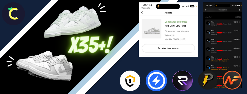 Rostova__'s tweet photo. More than 35 pairs secured this morning! 
Lets see them in hand next time 🎥

Thanks to :
😌 @NotifyFrance 
⚡️ @PrimedProx @ReversRetail 
🔧 @DispurGen @EasyPayAIO 
🤖 @AAShoppingBot 
💛 @CitrusFNF https://t.co/fDijzkkL66