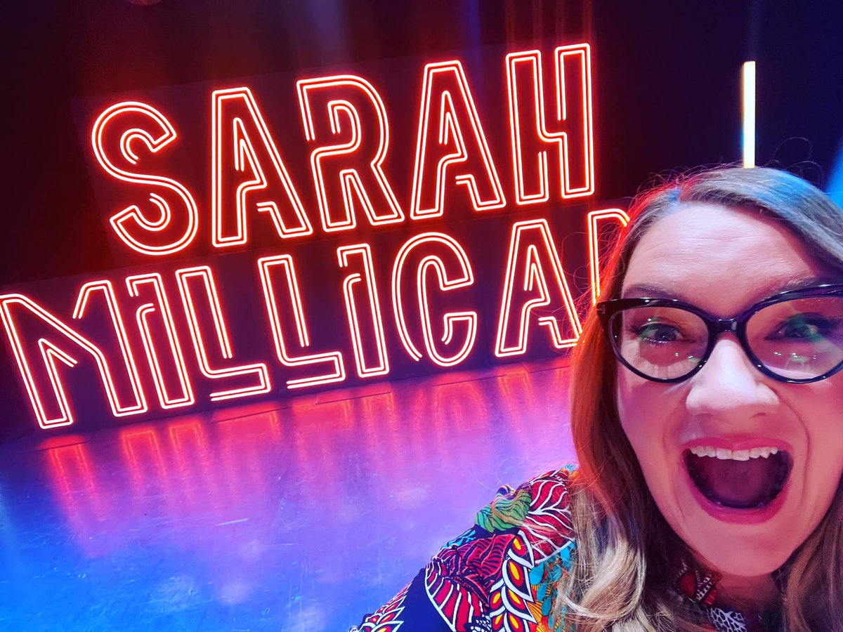 teamJLL's tweet photo. JLL and Digiset nailed it with the creation of this Massive LED NEON set for @SarahMillican75 stand up #comedy show ‘The Bobby Dazzler Special’. The solution featured Aryton Eurus, Robe Mega pointe, JLL Pixel Wash and was filmed in 4k UHD HDR, hitting your screens soon! https://t.co/ol4yz0hMNd