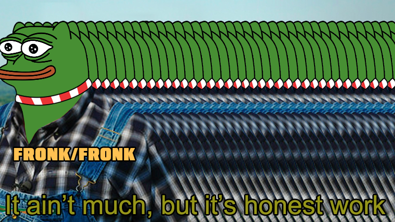 fronk_inu's tweet photo. A FRONK/FRONK farm is physically impossible. 

So, we created our own, with 1 trillion $FRONK in rewards. 🫡

🧵👇 (1/4) https://t.co/gxLV8vtX2z