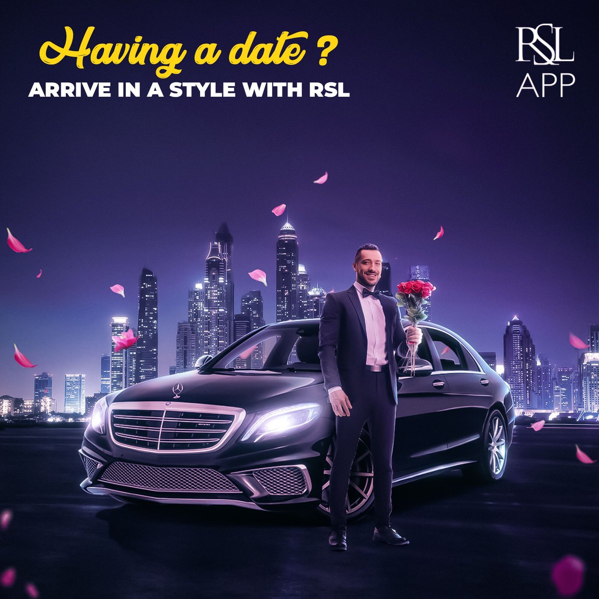 RSL_App's tweet photo. We hope you had a splendid date and are now ready to pick you up.
Book your ride and arrive in style!

#rslapp #rsl #RSL #ride #rideontime #ridewithus #bookyourride #taxi #dubaitaxi #cab #uae #dubai #loveindubai #dubaitransportation #datenight #arriveinstyle https://t.co/Z7mGwNBoPu