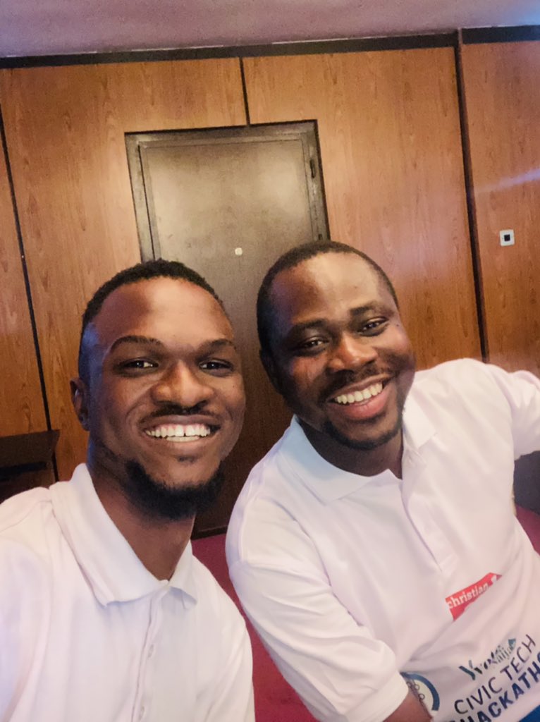 objfajek's tweet photo. Thank you Mr Abideen for the support all through the development of Wi-App. I have learnt alot from you Sir.
📸 with @opegoogle at @we_included Wi-App Launch in Abuja.
#CivicTechHack https://t.co/BTARbwdOJv