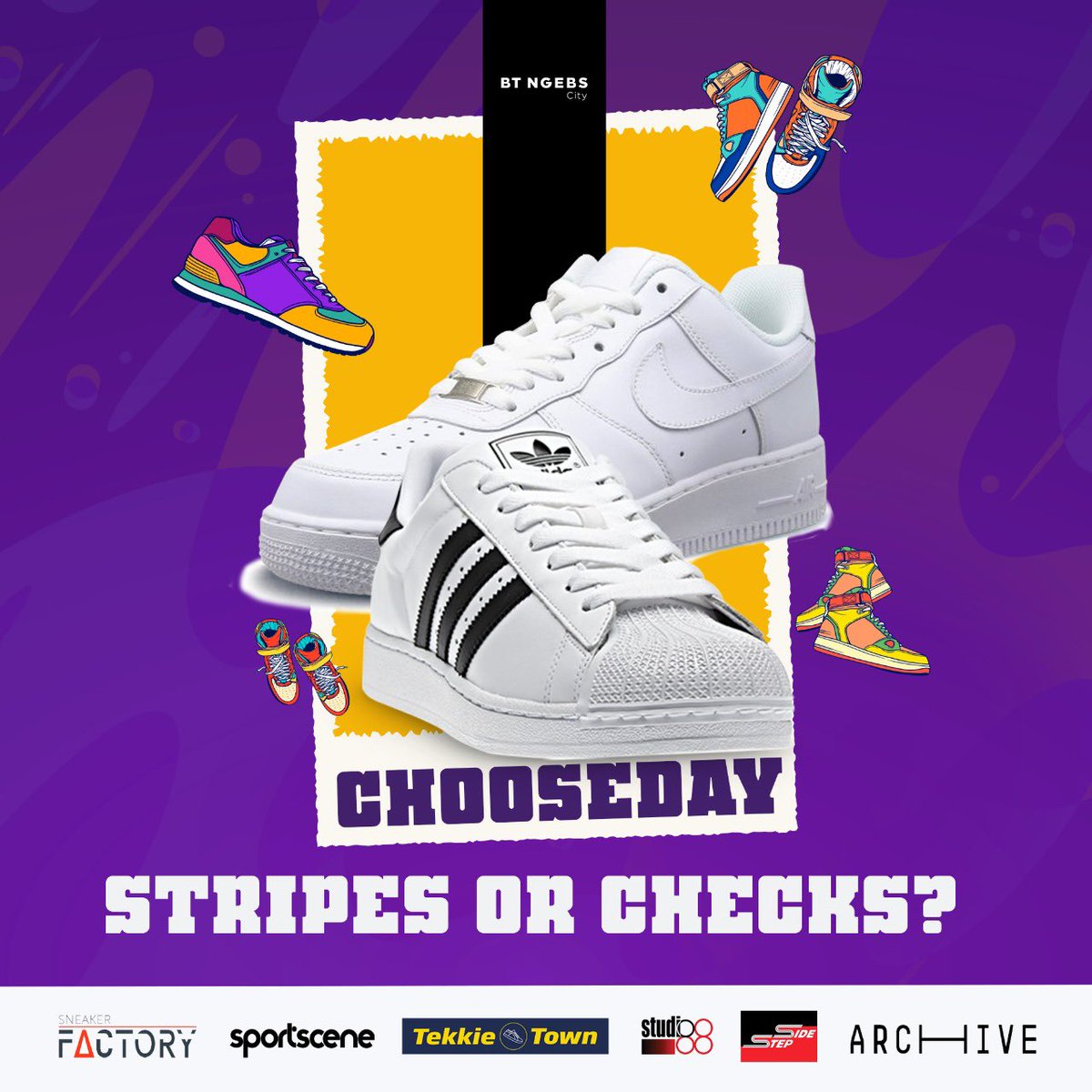BTNgebsCity_'s tweet photo. This #ChooseDay its Adidas vs Nike, whatever your preference, shop it right here!
#DiscoverStyle #BTNgebsCity #KumnandiApha https://t.co/XGEn8hURmW