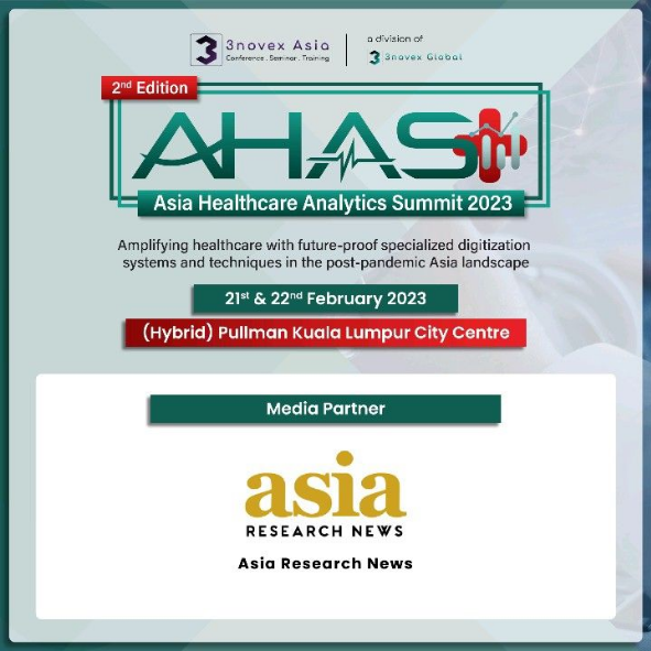 3novex's tweet image. Proud to announce, our Media Partner, Asia Research News who will be joining hands with us to make the 2nd Edition Asia Healthcare Analytics Summit 2023| 21st-22nd February 2023 | Pullman KLCC and even more successful event!
#AHAS2023 #AHAS #3novexAsia #3novexGlobal