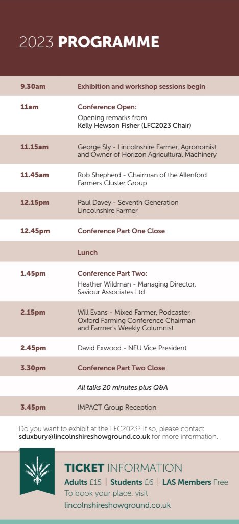bleating_lamb's tweet photo. Put this in your #Februdiary 

Healthy Soils &amp; Healthy Minds, Lincolnshire Farming Conference @LincsShowground

See @KellyHewsonF @wildmanheather Robert Shepherd of @MDSuperCluster @hslyfarms @willpenrievans @DavidatWestons, #BritishFarming’s most inspiring speakers
And me #LFC23 https://t.co/Kj2ywfW4e5