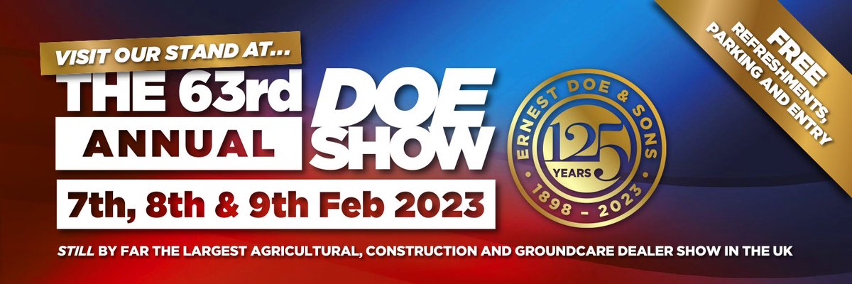 CooperPegler's tweet photo. We're excited to exhibiting at the Doe Show once again after Covid restrictions hindered us exhibiting in 2022. https://t.co/qi6KtxOfyL