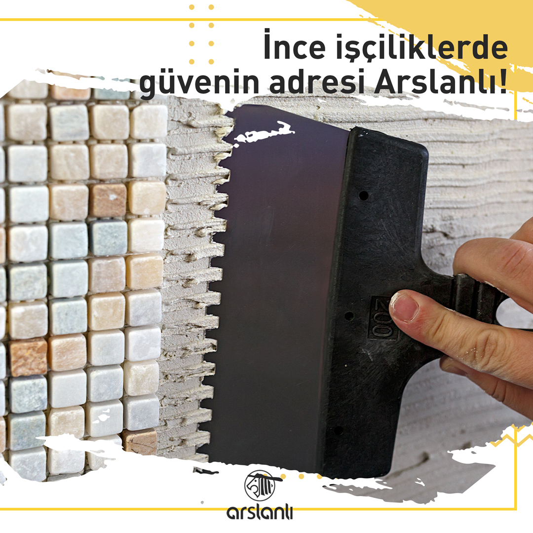 İnce işçiliklerde güvenin adresi Arslanlı! #Arslanlı #YapıKimyasalları #GüveninAdresi