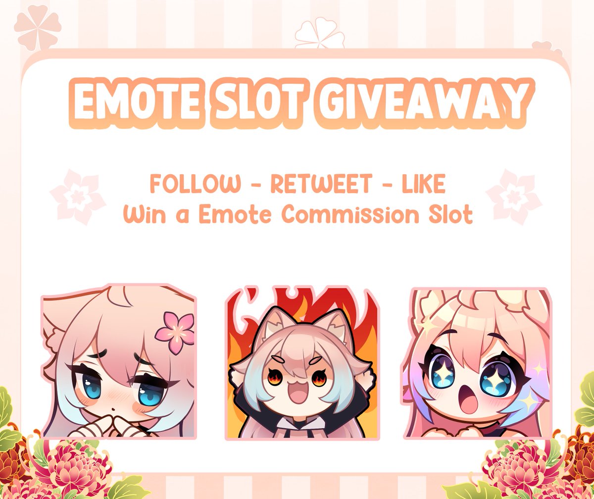 Waiting for emote commissions but your artist is always like "COMS CLOSED"? 
Here is your chance!

🍑Like -  RT - Follow
🍑Post your character
✨3 Winner - 3 Emote Commission Slots

⏳End 15. Jan 2023