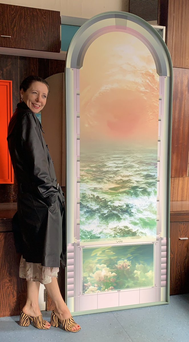 ViolaRenate's tweet photo. Available: Machine Dream Portal, Sun &amp; Sea. Be sure to let sunshine in. Re-generating the sensual in home décor. #VRPrintDecor #digitalart #solarpower #artforsale #digitalpainting #homedecor #futurescape #Amsterdam https://t.co/tCqJHa2c8Z