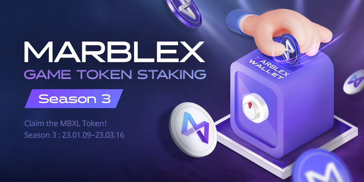 MARBLEXofficial's tweet photo. The start of #StakingSeason3 for Game Tokens has been announced!
An event with approximately 1,900 MBX💰 worth of GameToken. will be given out!

Click to link below to read the content.
👉https://t.co/2QpGBHkhre

#StakingSeason3 #STAKING #TOKEN #GAMETOKEN #MBX #MBXL https://t.co/nCy4G9MrK6