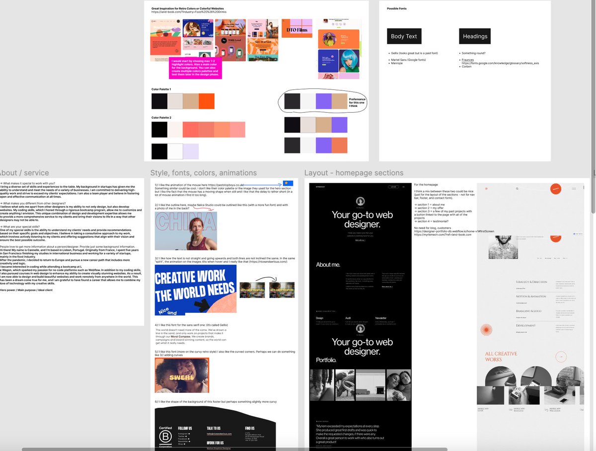 nelcastudio's tweet image. Day 52: Started curating my moodboard for my portfolio!

#100DaysOfWebflow #portfolio