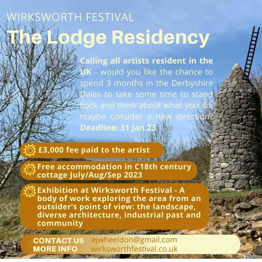 Funded residency opportunity in The Peak District...
