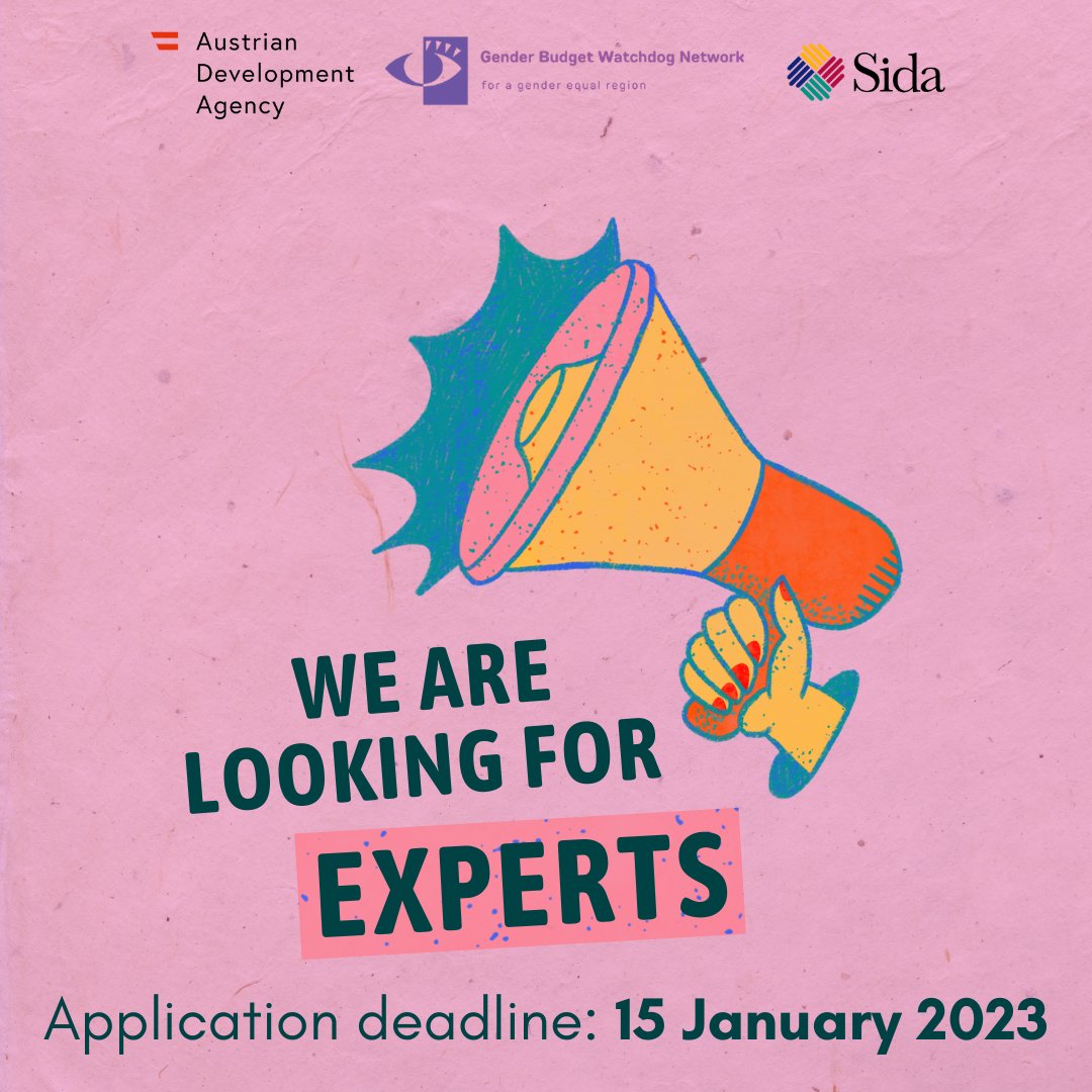 GenderBudget's tweet photo. Check out our #publiccall for experts at https://t.co/EKQ3ALtbyM
#GenderBudgetWatch https://t.co/1ZNS5I7wdO