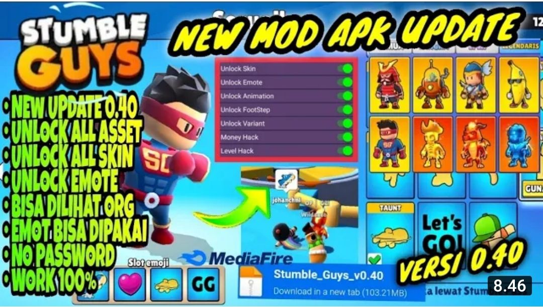 Update Cheat Stumble Guys Hack Apk Link Download Terbaru 2023, Gratis dan Banyak Fitur Baru dlvr.it/SgfF4D