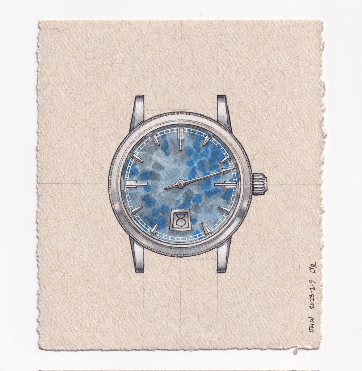CriticaLEE's tweet photo. #OHW 2880: jump hour with a sodalite dial https://t.co/vqKuuRPiOv