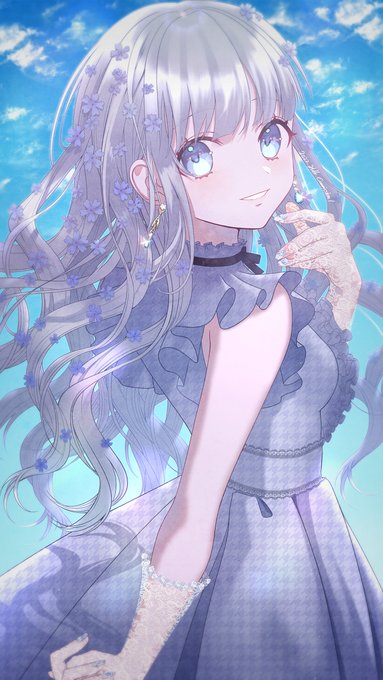 「hair flower lace」 illustration images(Latest)