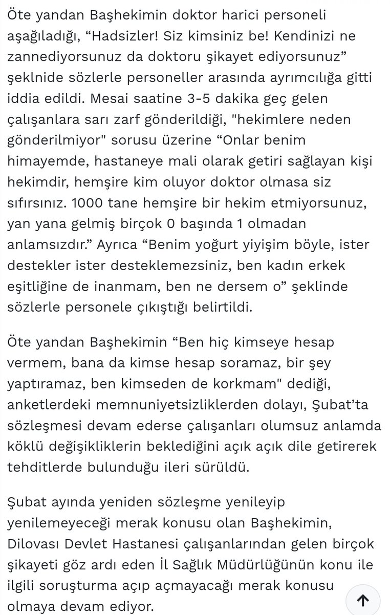 61Ayse_Atik's tweet photo. Mobingci başhekim kendi ünvanı dışındaki sağlık çalışanlarını bir işe yaramıyorsunuz..!diye aşağılayıp çirkin ithamlarda bulunuyormuş..!
Tamam..!
Senin dışında herkesi yıllık izne ayır ve sağlık hizmetini tek başına sen ver kabul mu??
@drfahrettinkoca
#DilovasıBaşhekimiMobingçi https://t.co/CZY231bqXb