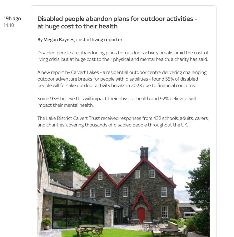 News report by <a href="/megbaynes/">Megan Harwood-Baynes</a> <a href="/skynews/">Sky News</a> on how disabled people are being forced to cut back on outdoor activities