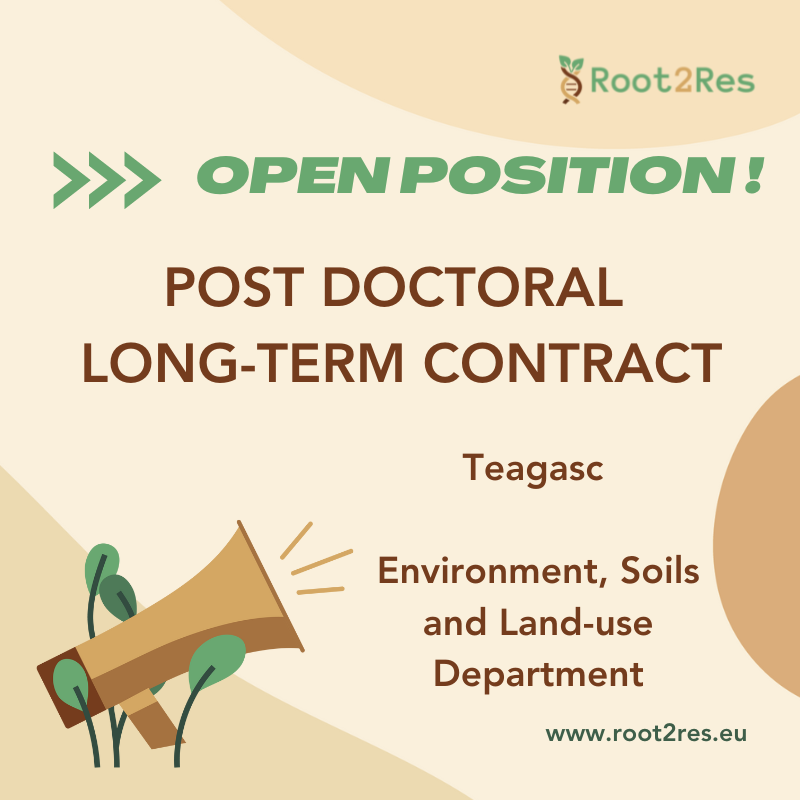 Root2Res (@root2res) on Twitter photo ❗️ <a href="/teagasc/">Teagasc</a> is looking for a post doctoral researcher
✍️ Apply until January 17th!
🔗➡️ root2res.eu/long-term-posi…
#Soil
#Crop
#Microbiome ❗️ <a href="/teagasc/">Teagasc</a> is looking for a post doctoral researcher
✍️ Apply until January 17th!
🔗➡️ root2res.eu/long-term-posi…
#Soil
#Crop
#Microbiome