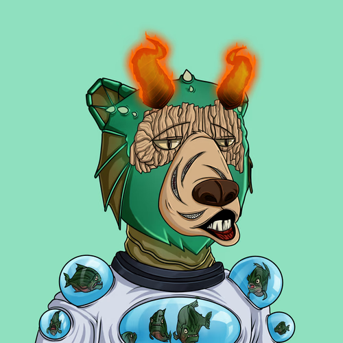 RicTemm1402's tweet photo. TRANSFORMATION TUESDAYS!

L1 mutation completed on this Green Spacesuit!

Love it!                        🔥💯🔥

@OkayBearsYC @OBYCLab 
#OBYC #OBYCLabs #OkayBearsYC #imBORED #imOKAY #NFTcommunity #Bearendipity #MutantsVsMachines #NFT https://t.co/71pOQL7ATh