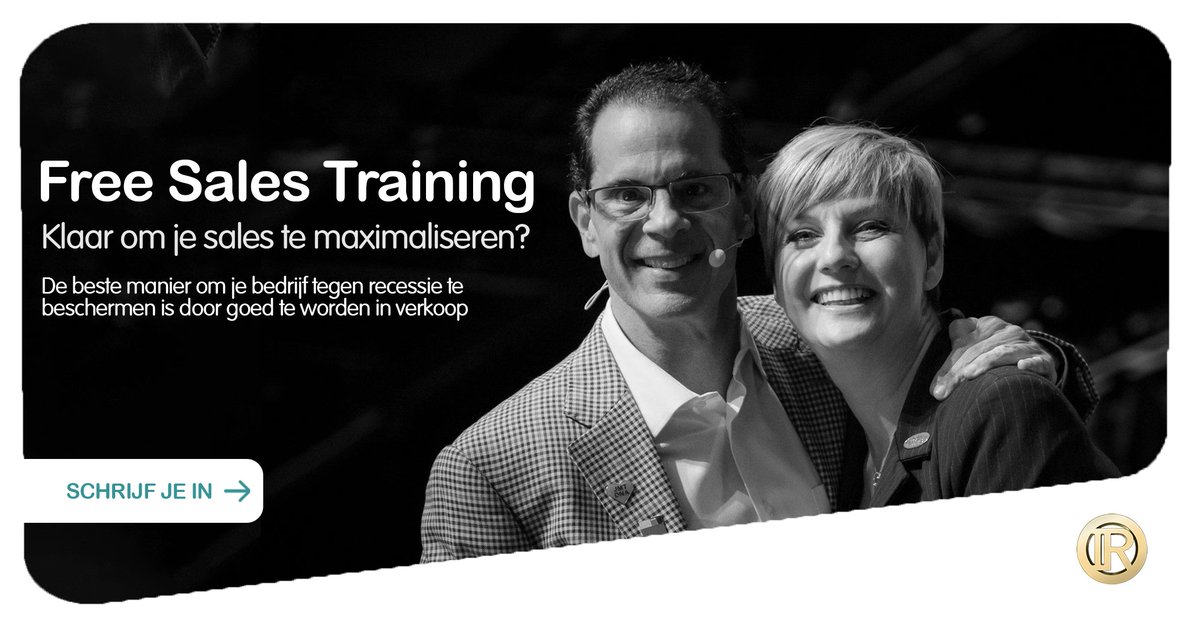 ingerock's tweet image. Ben jij klaar om je sales te maximaliseren? 🤑📈
Schrijf je dan nu in voor de Free Sales Training van Paul Martinelli en mezelf. 

Deze zaterdag duiken we opnieuw in het diepe en leren we je de beste verkooptechnieken. Meer info op ingerock.com/nl/free-sales-… 🤩🙌