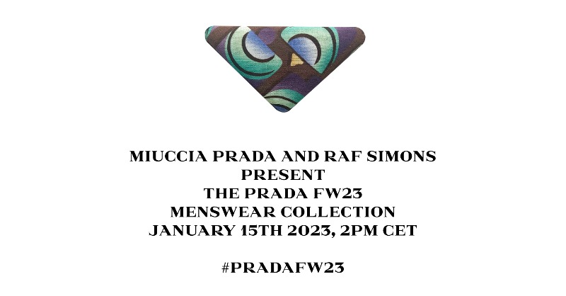 Watch the #PradaFW23 Men's Fashion show live in Milan on Jan 15th at 2 pm CEST. LIKE ❤️ this Tweet to receive a reminder and watch the show.