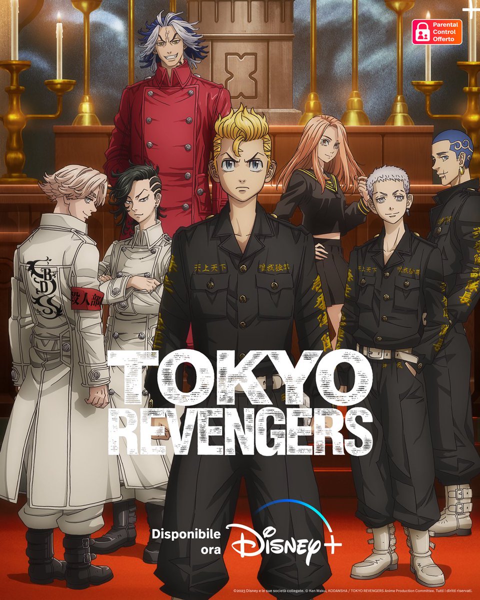 DisneyPlusIT's tweet photo. Rivalità intense, lotte di famiglia e un nuovo nemico. Takemichi riuscirà a salvare tutti? #TokyoRevengers è disponibile ora su #DisneyPlus. https://t.co/5bP17vVd2i