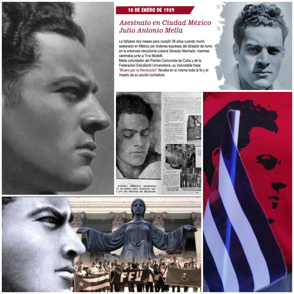 LogVanguardia's tweet photo. #FidelPorSiempre "Julio Antonio Mella, un día dijiste que aun después de muertos somos útiles, porque servimos de bandera. ¡Y así ha sido! ¡Tú fuiste siempre bandera ... en las luchas revolucionarias y hoy eres bandera victoriosa e invencible de la Revolución socialista de Cuba!" https://t.co/fXhwWzI2sq