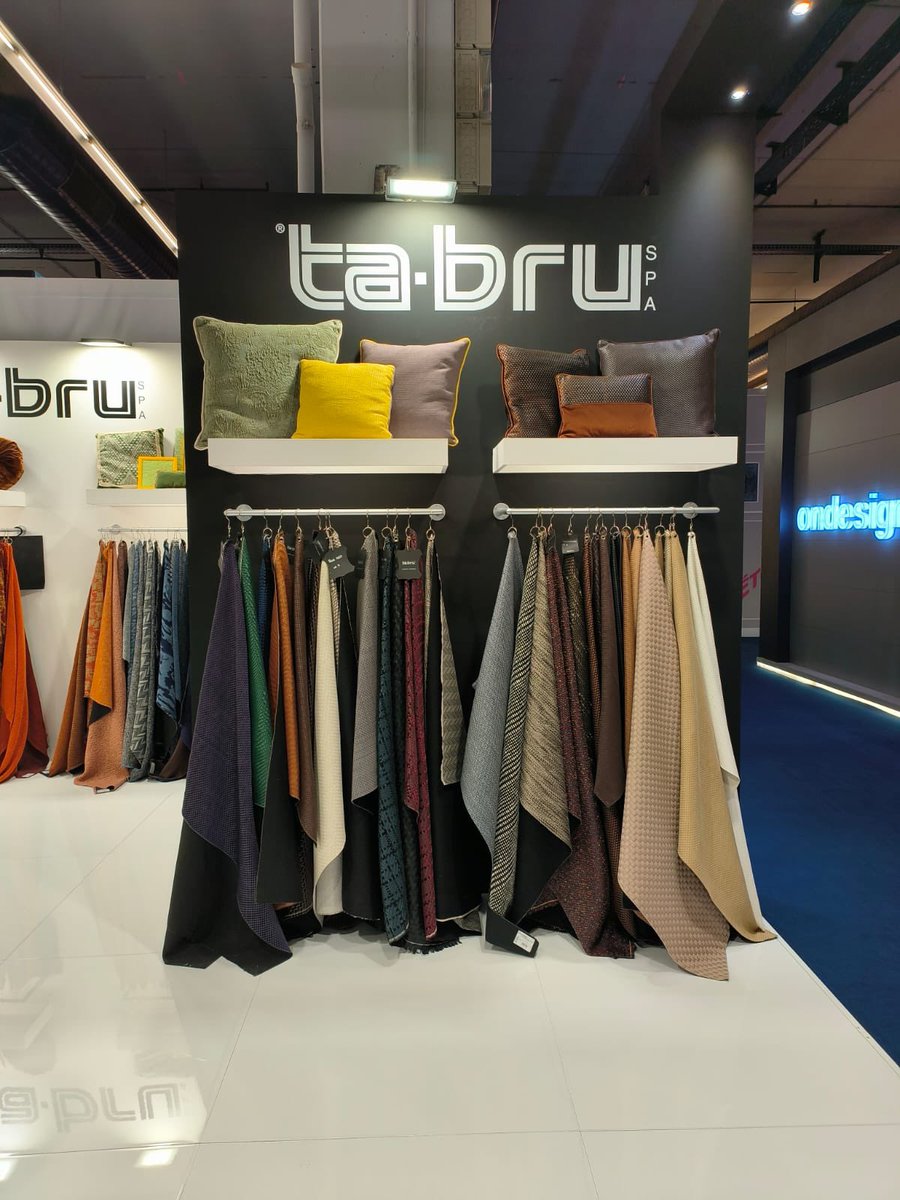 tabruspa's tweet photo. TA-BRU Pad. 4.2. D 58 HEIMTEXTILE 
10-13 January 2023 Frankfurt am Main,  Germany 
#fair #circuralsystems #heimtextil2023 #messefrankfurt #textilefair #fabriclover #fabricsorcing #textiledesign #textilematters #home #decor #interior #architect #italy #tabru @heimtextil https://t.co/oE0HowYEJR
