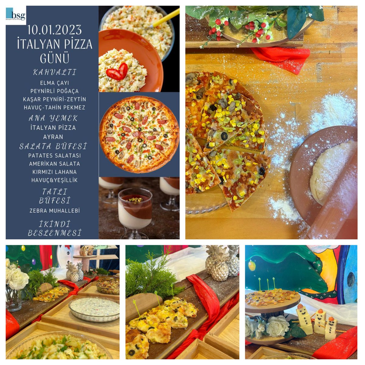 BahcesehirOrdu's tweet photo. "BSG'de  İtalyan pizza günü" Afiyet olsun çocuklar.❤💙 https://t.co/0xKncoZHdx