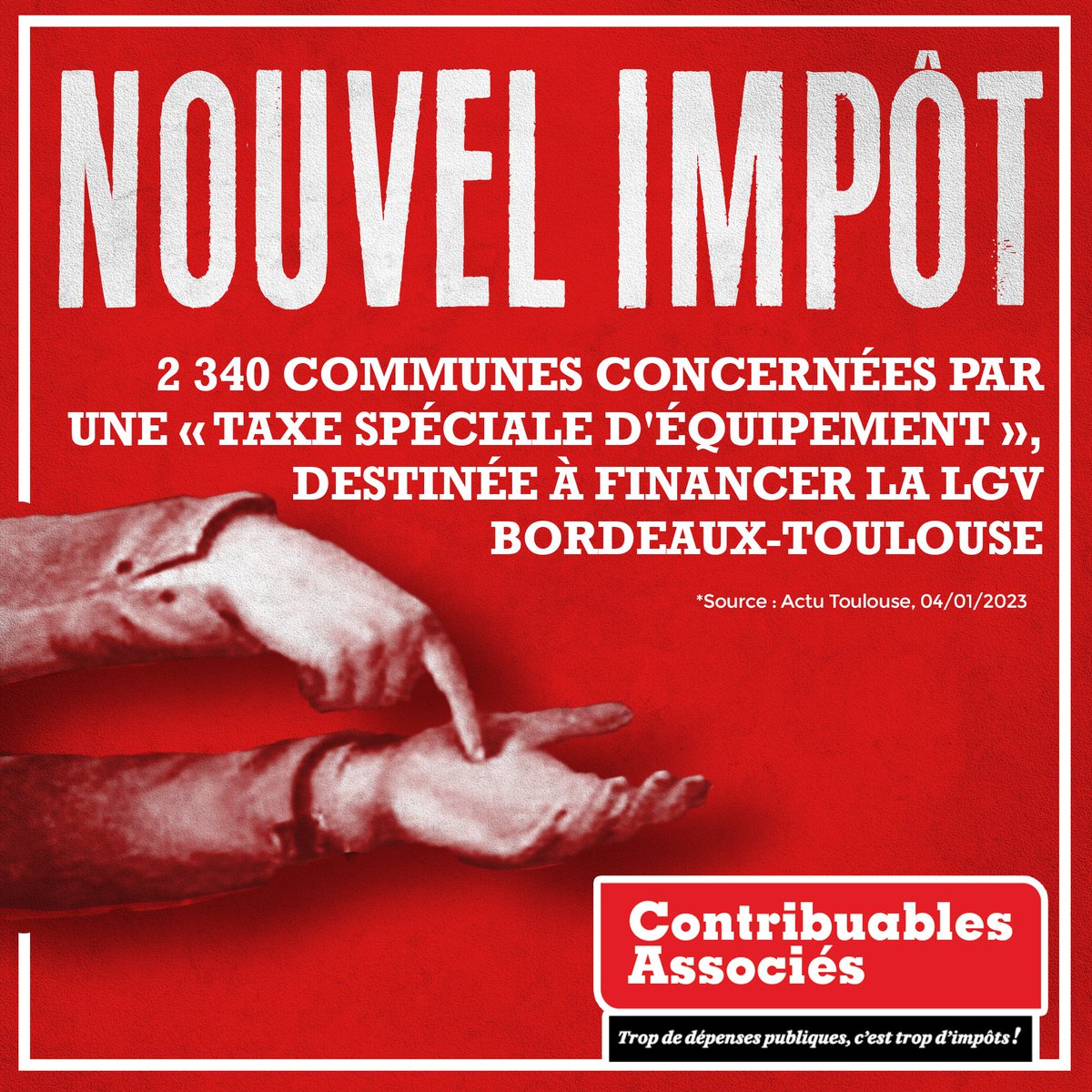 contribuables's tweet photo. Nouvelle année, nouvel impôt.
Trop, c'est trop ! https://t.co/H2RtOgveIx