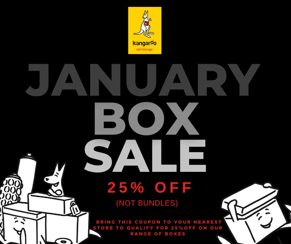 KangarooDundee's tweet image. Hop on down to our Dundee store to get some great deals on our #storageboxes in our January box sale!