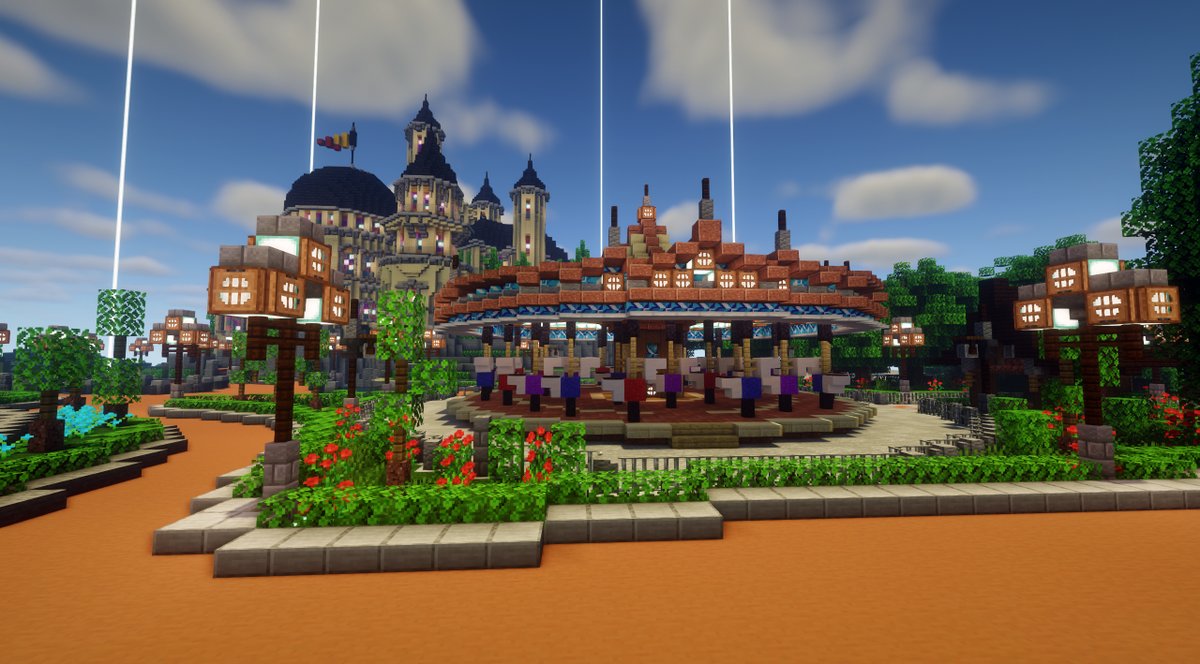 Diff_Aventures's tweet photo. Le château du parc d'attraction 🏰 🎢
#DifficilesAventures #Minecraft #SurvivalBuild https://t.co/K14Xsp7FbU