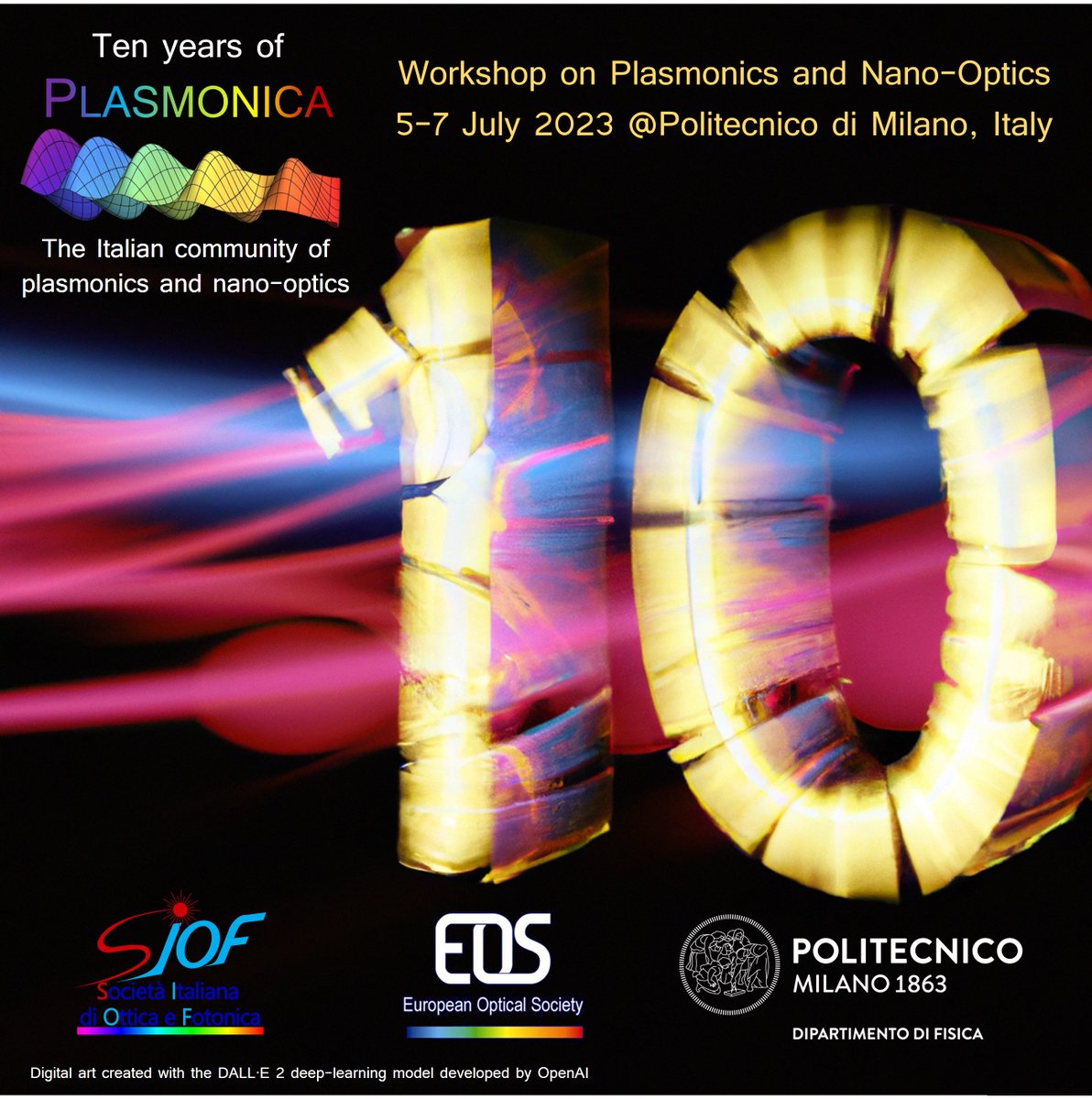 SIOF-Plasmonica (@plasmonica) on Twitter photo We are happy to announce the 2023 Workshop on #Plasmonics and #NanoOptics! For its 10th birthday, #PLASMONICA2023 will return to <a href="/polimi/">Politecnico di Milano</a> where it all began. Save the date and stay tuned: more info will follow soon! We are happy to announce the 2023 Workshop on #Plasmonics and #NanoOptics! For its 10th birthday, #PLASMONICA2023 will return to <a href="/polimi/">Politecnico di Milano</a> where it all began. Save the date and stay tuned: more info will follow soon!