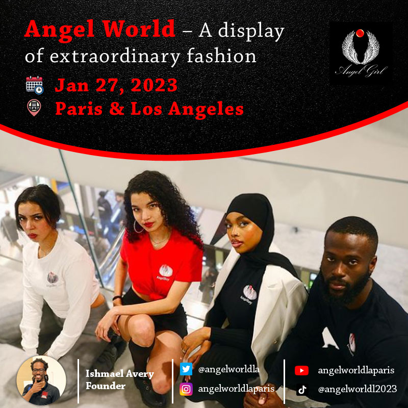 angelworldla's tweet photo. This upcoming fashion show hosted by Ishmael Avery is sure to catch your attention with its distinctive designs. Mark your presence, and applaud his efforts.

#AngelGirl #AngelBoy #AngelWorld2023 #FromLA2PARIS #YourChoice #readytowear #show #show2023 #friends #family #fashionshow https://t.co/HZniRbFZUk