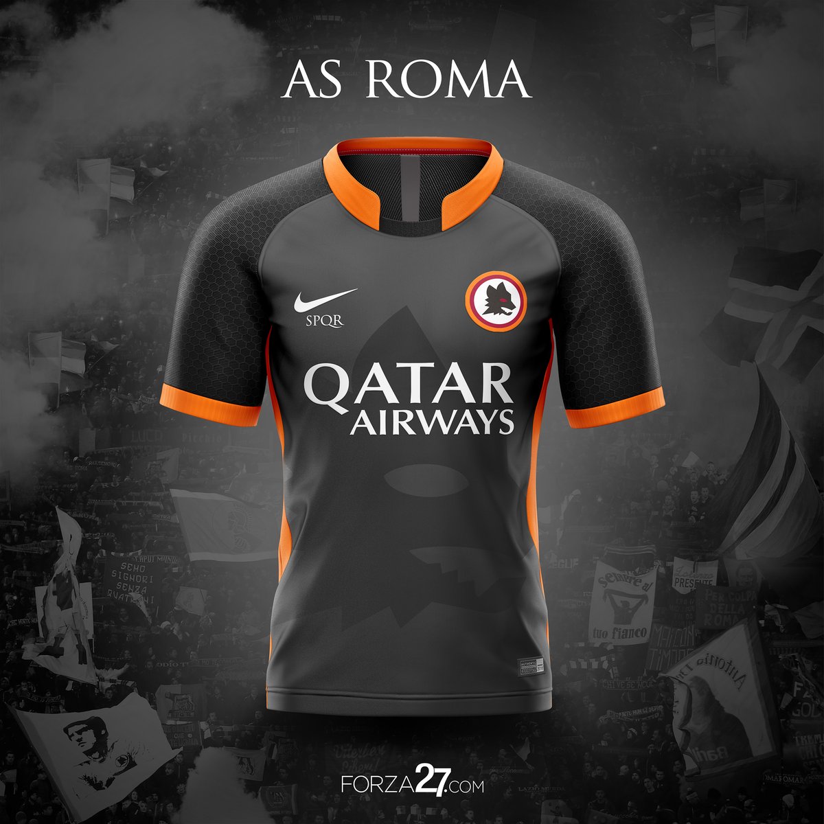 Forza27_RS's tweet photo. Some dark/orange #KitConcepts from over the years. https://t.co/ginli93WRP