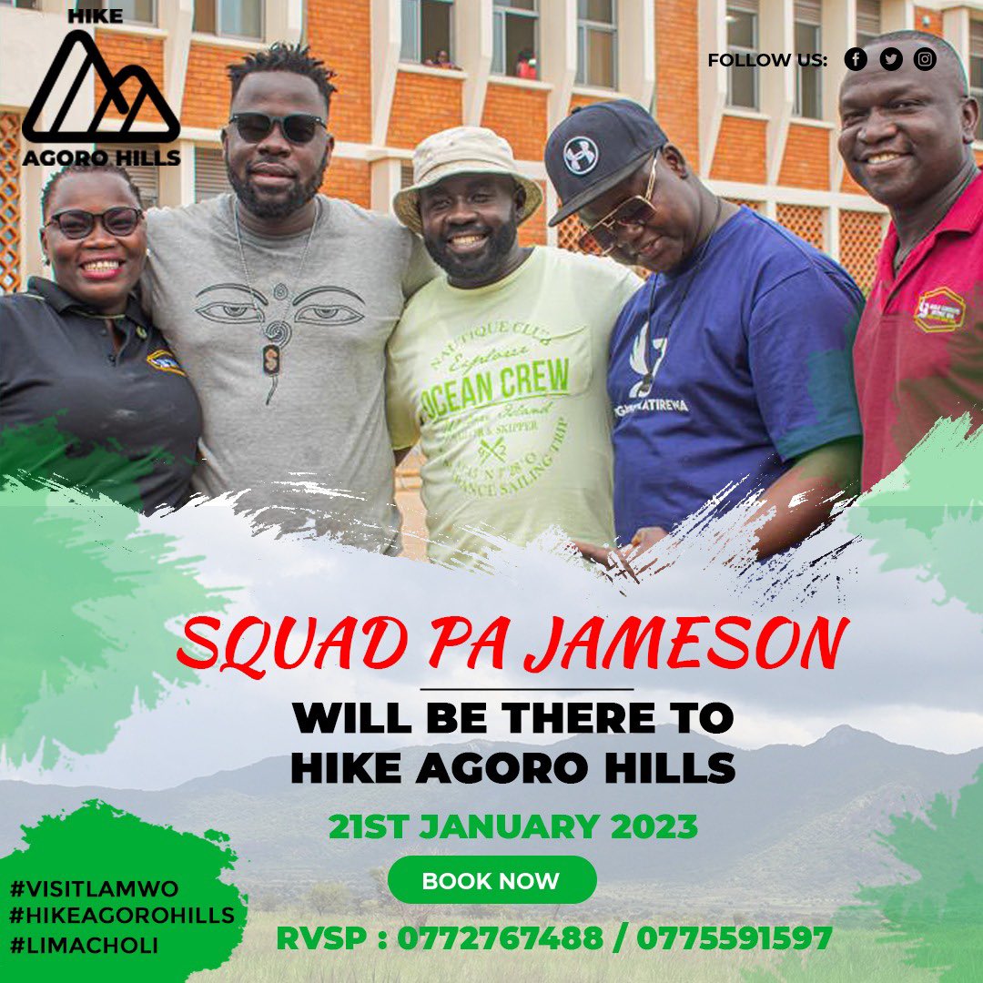 Looking forward to an adventurous weekend to #HikeAgoroHills in #Agoro #Lamwo on January 21st #LimAcholi #VisitLamwo @jonekalit1 @KalangWalter @OjokOkello_ @Osbornoceng @OyetOcen @OlwolJr @kidegapaul3