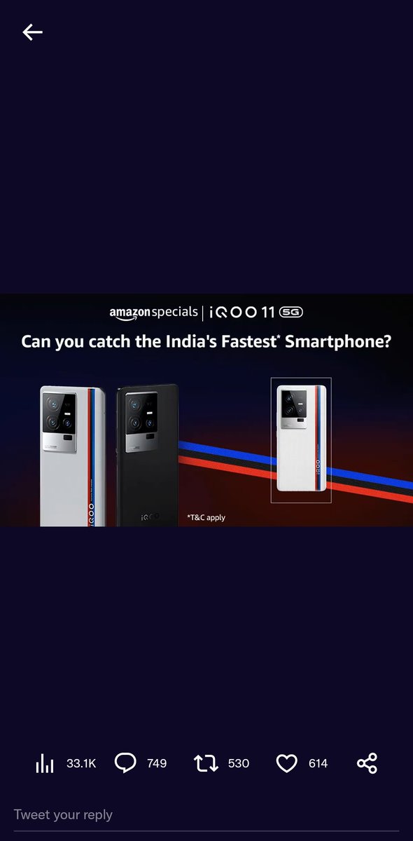 bopche_yash's tweet photo. @amazonIN #iQOO115GOnAmazonSpecials 
@amazonIN 
@IqooInd 
done ✔️ https://t.co/jnwjFziaBs