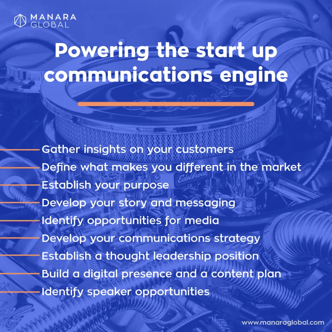 ManaraGlobal's tweet photo. We love working with founders of start-ups to help shape their communications. Our top tips for every start-up to power up their communications engine to fuel their growth.
#Entrepreneur #startup #Dubai #uae #communications #uaepr https://t.co/MTXIqmFQgT