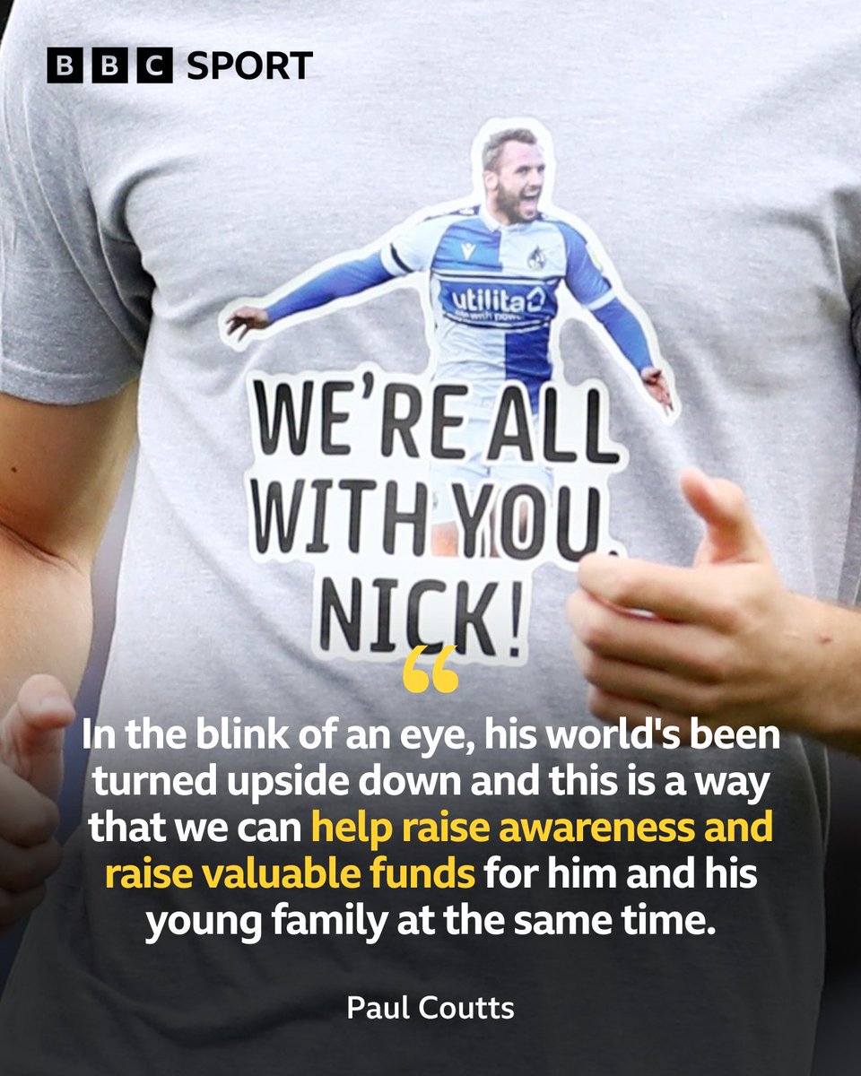 <a href="/Official_BRFC/">Bristol Rovers</a> staff and players have pledged to shave their heads in support of team-mate Nick Anderton who is battling a rare form of bone cancer ❤️👏

The group will "go bald" on 16th January - Nick's shirt number 👕

#BBCFootball #BRFC