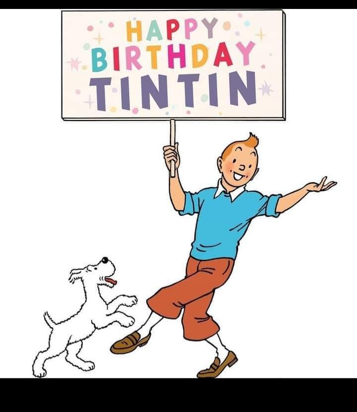 #TintinetMilou 📰📸🐶💥💕#Tintin 🎂🥂