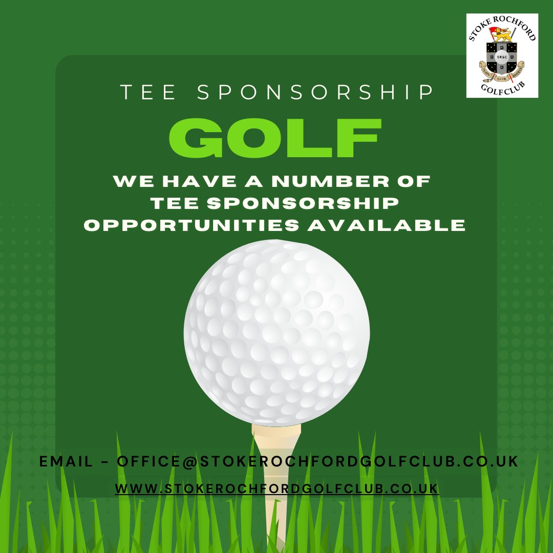 Stoke Rochford Golf Club is offering various opportunities to sponsor a Tee box on the golf course. This now gives a way to play golf at Stoke Rochford Golf Course, but also a great way to showcase your business. office@stokerochfordgolfclub.co.uk for further information.