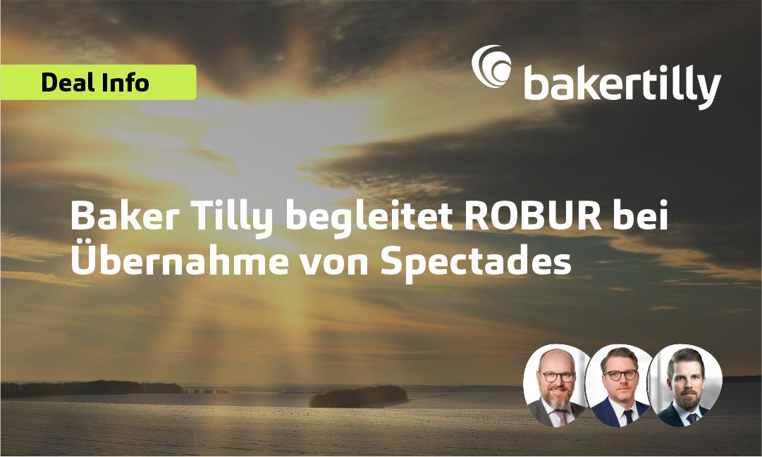 Baker Tilly hat den Industrieservicedienstleister ROBUR Industry Service Group GmbH (ROBUR) beim Zusammenschluss mit Spectades B.V. umfassend steuerlich und betriebswirtschaftlich beraten ➡️bit.ly/3CDgMyd