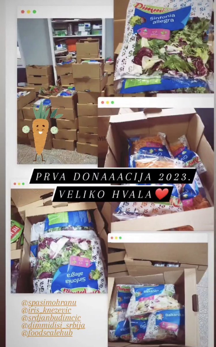 Prva  donacija 2023 .  Veliko hvala ❤️ La linea verde d.o.o. Dobrinci - DimmidiSì  Foodscale Hub
