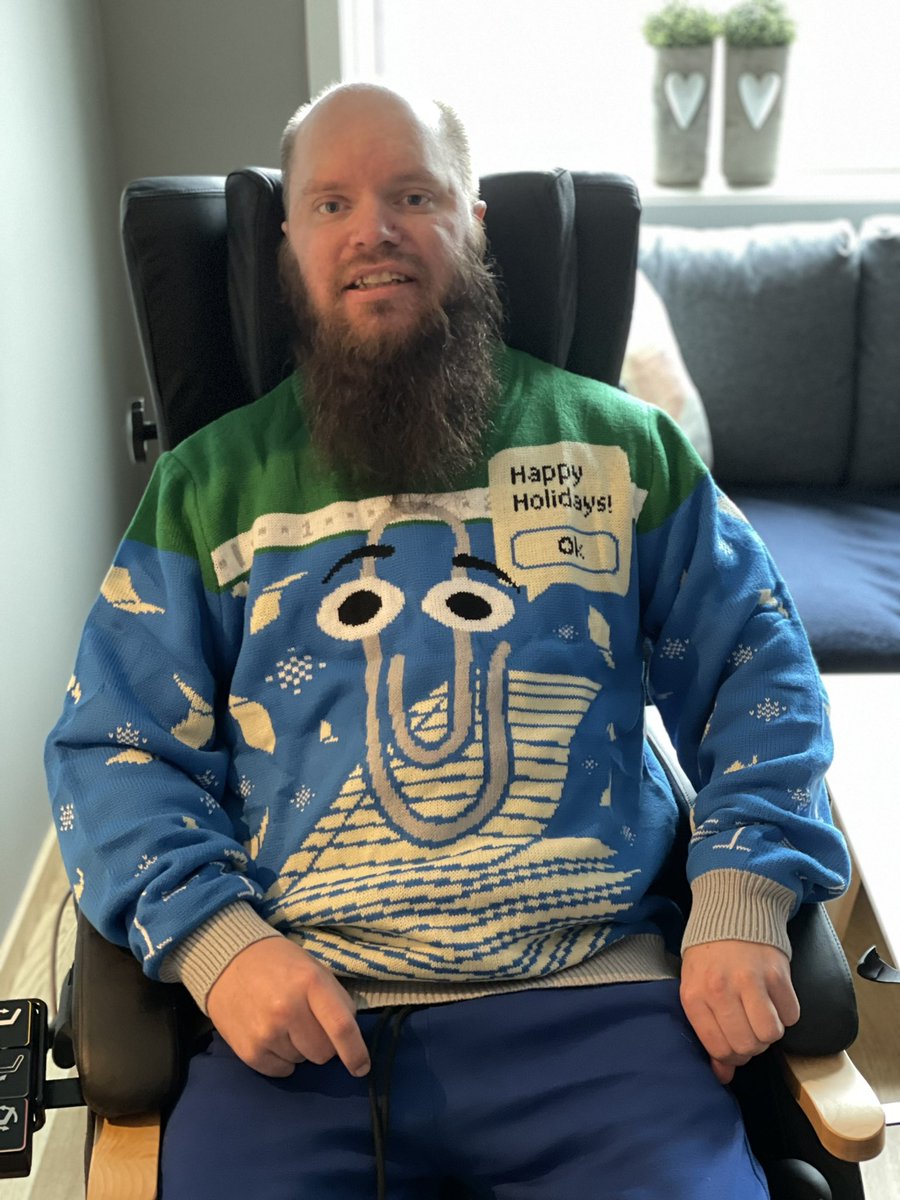 @Windows #uglychristmassweater it got here today perfect fit. Thank you windows for an amazing gift #sponsored