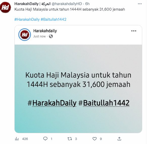 lady_bugg11's tweet photo. Harakah Daily error 404
Dia tersedar dia bagi kredit pd kerajaan PMX cepat2 delete balik posting. 
Jarang Harakahdaily tak kelakar uolss.. https://t.co/04oqM7DJEk