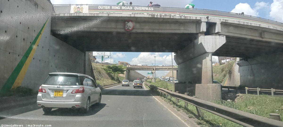 13:50 Outering Road, Dandora overpass or underpass.   via @UmojaNews_